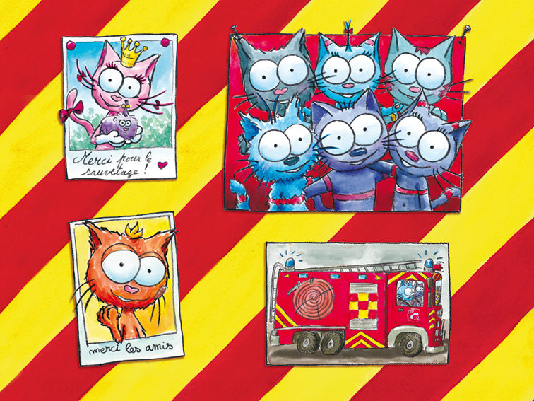 Le chat-peur Pompier — page intérieure 1
